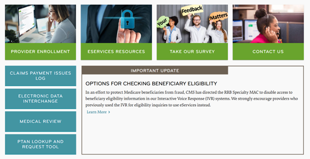 Railroad Medicare Provider Portal